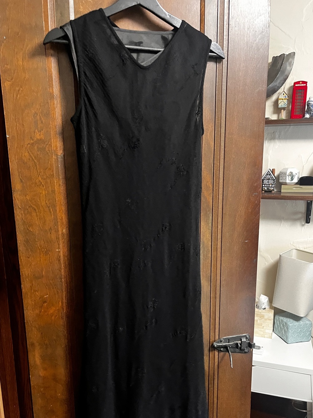 Vtg Philosophy di Alberta Ferretti Slip and Sheer Wool Overlay Dress